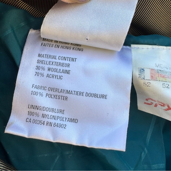 Vintage Spyder Wool Knit Ski Snow Sweater Jacket Full Zip Gold Metallic Large - Picture 5 of 12